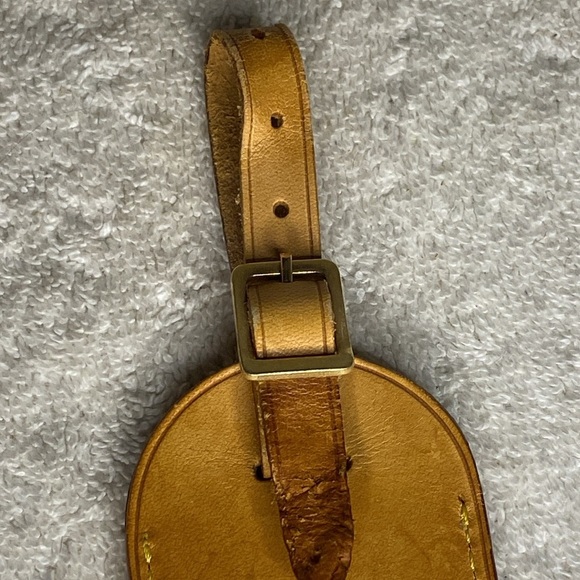 Vintage Louis Vuitton Luggage Tag in Vachetta Leather (06I) - Picture 6 of 6